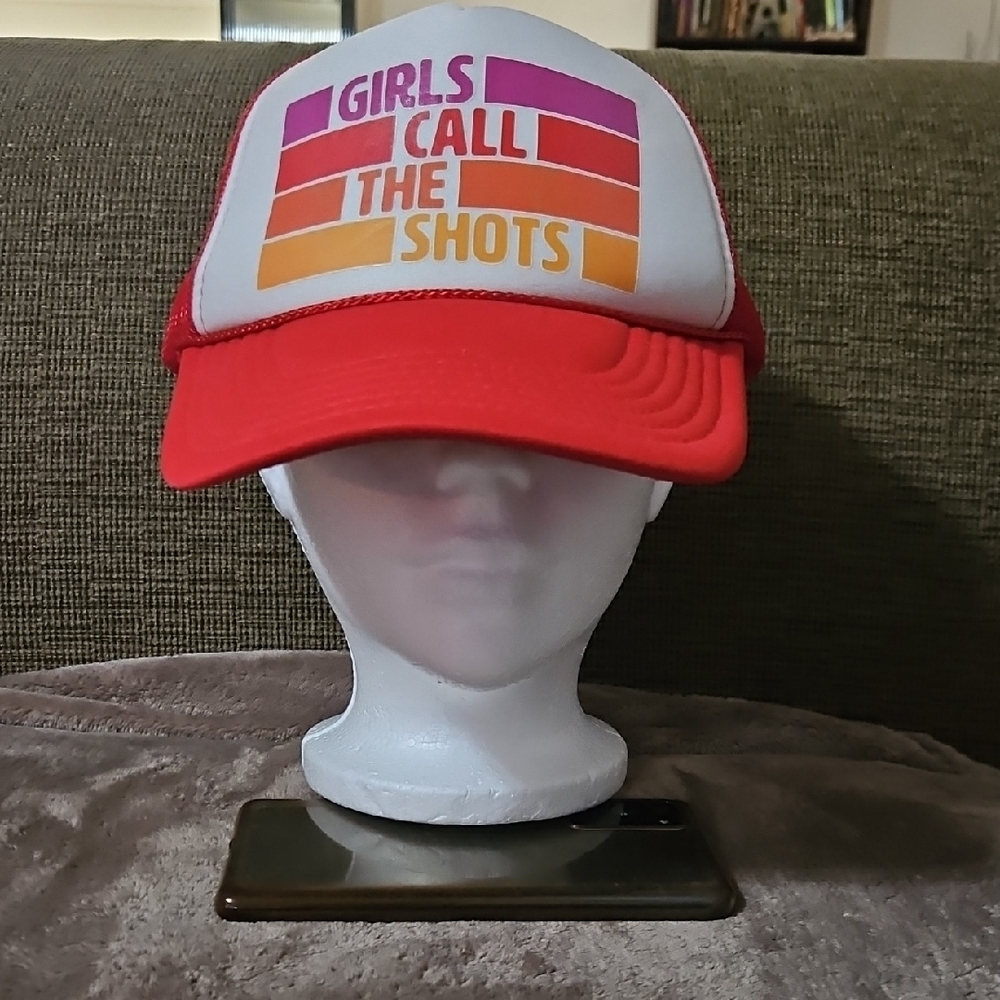 Red Mesh Trucker Hat